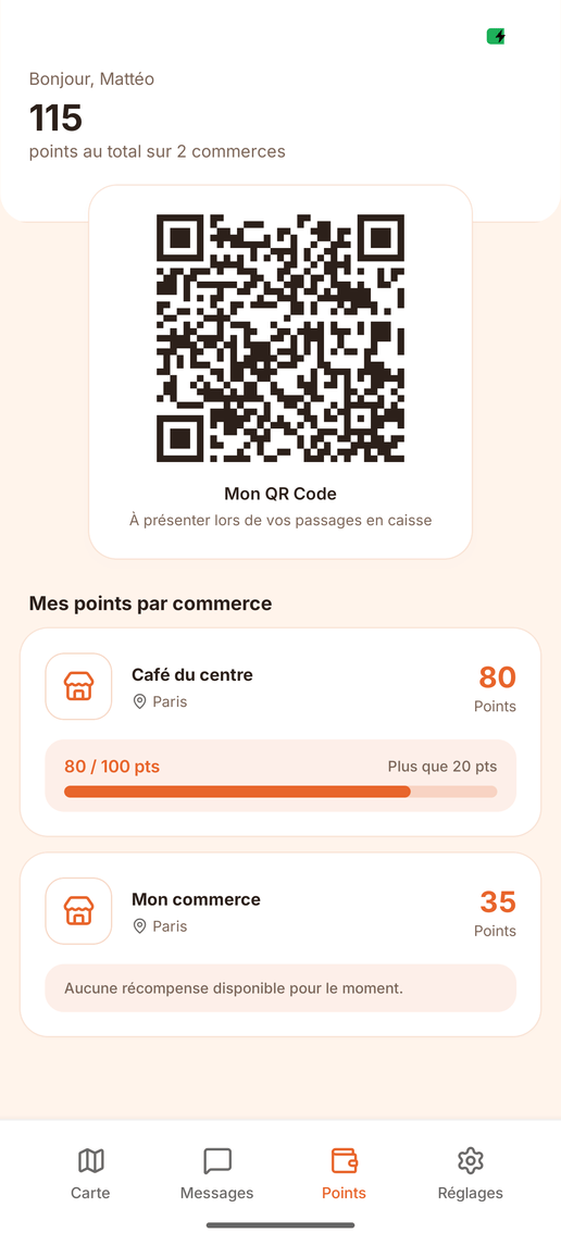 Points de fidélité Fidicity